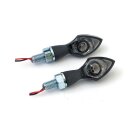 Pen Head Motorrad LED Blinker schwarz getöntes Glas...
