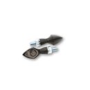 Pen Head Motorrad LED Blinker schwarz getöntes Glas...