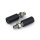 Turn signal extensions, 27mm. Black