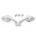 Spiegel Set Phoenix Aluminium ECE geprüft chrom für Harley Chopper Custom