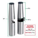 Lowbrow Fork Cover for Harley 39mm fork, black