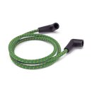 Universal 40" spark plug wire set. Cotton cloth,Green/Yellow