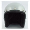 BANDIT STAR JET HELMET SILVER/BLACK STAR