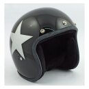 BANDIT STAR JET HELMET BLACK/SILVER STAR