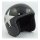 BANDIT STAR JET HELMET BLACK/SILVER STAR