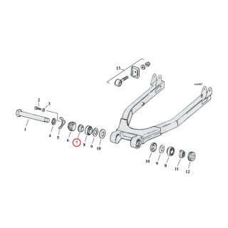 SPACER, SWINGARM BEARING. OUTER