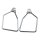 Easy-on/off, saddlebag supports