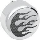 Custom Hupen Cover Abeckung Flame Chrom für Harley...