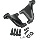 Sozius Fussrasten Halter Set schwarz für Harley XL...