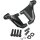 Sozius Fussrasten Halter Set schwarz für Harley XL Sportster 04-13