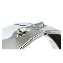Recessed trim ring. 5-3/4" headlamp. Chrome