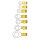 Connectors, ring terminal PVC, crimp. Yellow 3.5mm