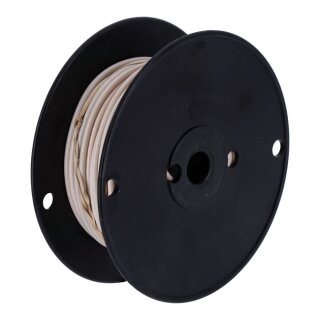 Wire on spool, 10 gauge. 100 ft. White