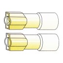 Connectors, Slide-On terminal, crimp/shrink. Yellow,...