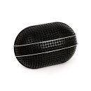 Breather style air cleaner assembly, oval. Black