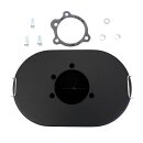 Breather Style Luftfilter Schwarz oval für Harley Sportster Shovelhead 66-88