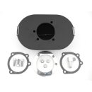 Breather Style Luftfilter schwarz oval für Harley Modelle 88-22