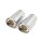 Upper fork slider covers. +2". Chrome