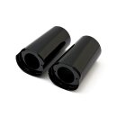 Upper fork slider covers. +2". Black