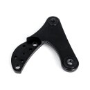 K-Tech 2-piston caliper mounting bracket right. Black