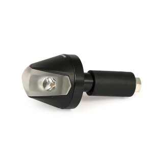 Jewel, in-bar LED turn signal. Clear lens