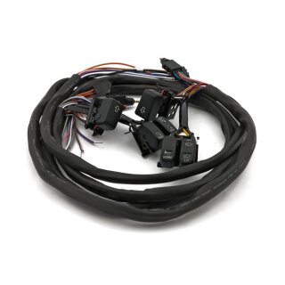 Handlebar switch & wiring kit. Radio/Cruise. Black