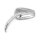 Slipstream mirror set. Curved stem, chrome