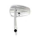 Slipstream mirror set. Straight stem, chrome