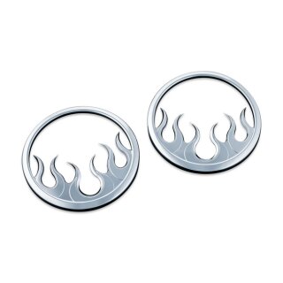 Kuryakyn, speaker grill. Flame