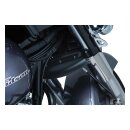 Kuryakyn, lower triple tree wind deflector. Satin black