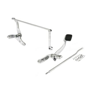 Vorverlegte Fußrastenanlage chrom für Harley FXD Dyna 2006-2017