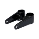 Clampah, side-mount headlamp bracket assembly. Black