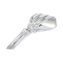 Spiegel Set Skeleton Skelett Hand Chrom ECE für...