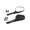 Skeleton Bones Custom Motorrad Spiegel Set schwarz EC...