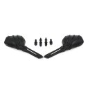 Skeleton Bones Custom Motorrad Spiegel Set schwarz EC geprüft