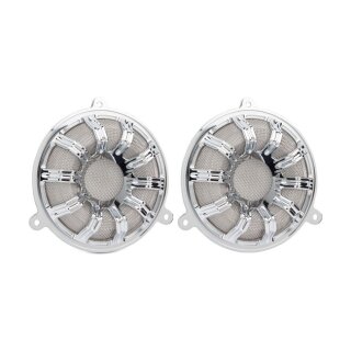 NESS SPEAKER GRILLS 10-GAUGE CHROME