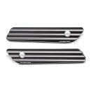 Arlen Ness, saddlebag latch cover set. 10-Gauge, black CC