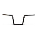 Arlen Ness, 1-1/4" modular drag bar. Black, 11"...