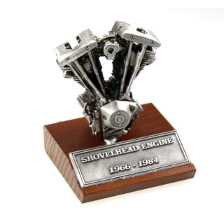 Shovelhead Motor Modell Dekoration aus Zinn Höhe 9cm