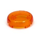 Turn signal lens, bullet. Amber