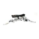 Handlebar control kit chrome 1/2 inch bore