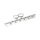 Universal Bullet Hole heat shield 14" long chrome