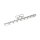 Universal Bullet Hole heat shield 18" long chrome