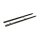 Front fender tip spears, black