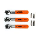 Lang Tools, mini ratcheting bit wrench. Fine tooth