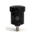 TRW remote brake fluid reservoir, black with straight outlet