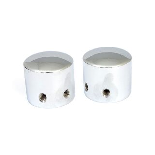 Achscover Front Axle Nut Cap Kit Chrom für Harley Dyna Touring 00-07