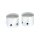 Achscover Front Axle Nut Cap Kit Chrom für Harley Dyna Touring 00-07