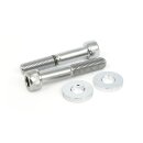 PM, caliper to bracket mount bolt kit, 11.8". Chrome