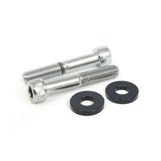 PM, caliper to bracket mount bolt kit, 11.8". Black
